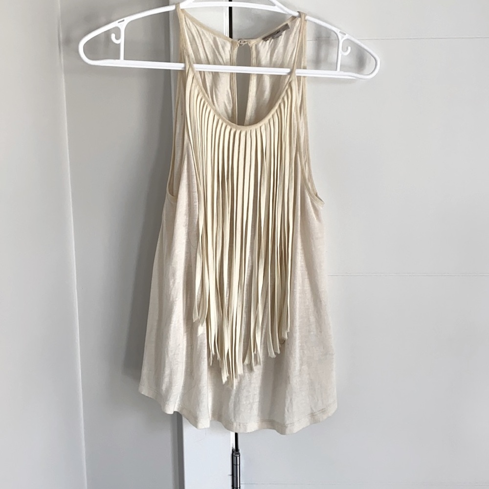 Frilly nude top
